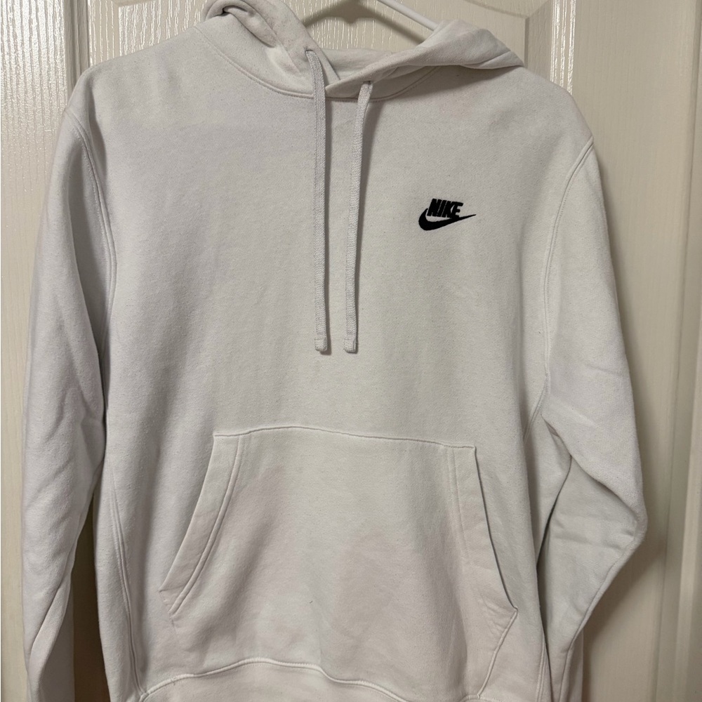 Nike Men's White Pullover Hoodie
